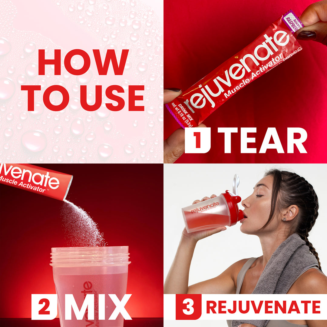 Rejuvenate Muscle Building Drink Sticks – Patented EAAs, 1 Stick = 40g Whey Protein Isolate, 11x Better Than Whey Protein, GLP-1 + Bariatric Approved*